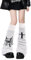 Oemmn Lose Gestrickte Beinwärmer für Damen Winter Leg Warmers Y2K Japanische Lolita Beinstulpen Lange Socken Kawaii Häkeln Beinwärmer Gestrickte Warme Oberschenkel Hohe Socken (Spinnennetz)
