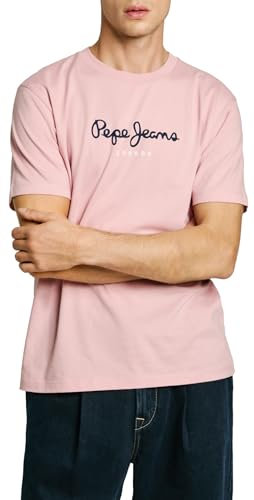 Pepe Jeans Eggo N T-Shirt, Rose (Rose), S Homme