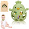 Venditer Silikon Babyrassel Hühnchen Beißring Baby, Sensorische Beißring Spielzeuge, Silikon Beißring, Motorik Spielzeug, Montessori Spielzeug, Rassel Baby, Babyspielzeug Grün