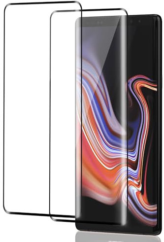 ICESPRING 2 Stück für Panzerglas für Samsung Galaxy Note 9 Schutzfolie, Fingerabdruck-ID-Kompatibe Schutzglas für Samsung Note 9 Schutzfolie, 9H Härte Panzerfolie für Galaxy Note 9 Panzer Schutz Glas