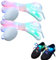 Meleager 1 Paar LED Schnürsenkel, Leuchtende Bunte 120cm, Glitzer Shoelaces für Party, Tanzen, Radfahren, Wandern