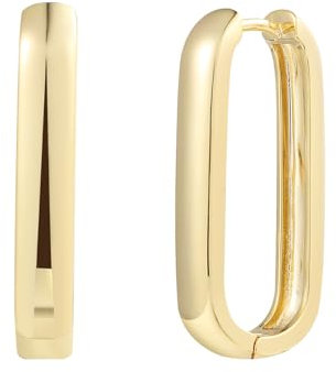 XENOX® Link Large Creolen - Damen Ohrringe aus hochwertigem 925/- Sterlingsilber | XS91552G