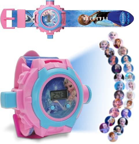 Montre Enfant, Montre Projecteur, Montre de Poignet Numérique avec Projecteur, 24 Motifs de Projection, Projection Jouets pour Garçons et Filles, Montre de Projection de Dessin Animé, pour Cadeau (M4)