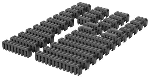 KINSPON Computerkabel-Organizer-Set, 34-teilig, Acryl-Kabel-Clips für Netzteil-Kabel