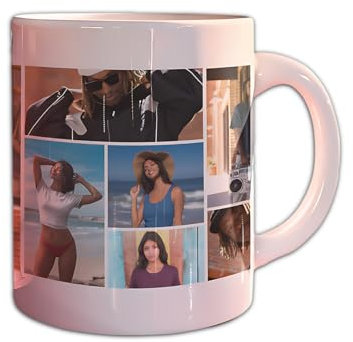 Mug personnalisé - Céramique de haute qualité avec finition brillante - Photo, texte ou logo sur les deux côtés - Cadeau idéal pour toute occasion - Cadeau personnalisé pour homme et femme - 8 images
