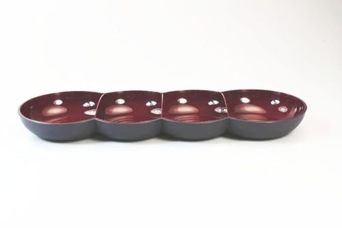 Tupperware Allegra Perle rot merlot Servierschale Servierschalenquartett
