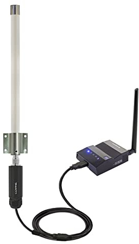 C. Crane CC Vector RV Système répéteur Wi-Fi longue portée 2,4 GHz pour étendre le Wi-Fi Distant à tous les appareils de votre camping-car, bateau ou Big Rig