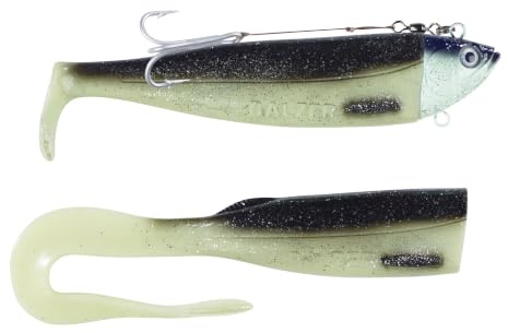 Balzer Adrenalin Arctic Shad Seelachs 200g - 2 Gummifische + 1 Jighaken