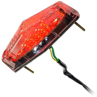 SHIN YO LED-Rücklicht Tetra mit Kennzeichenbeleuchtung, klar E-geprüft
