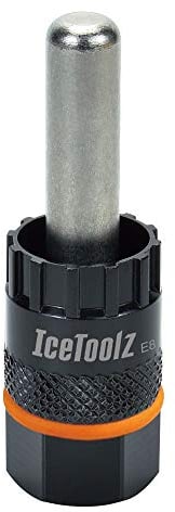 IceToolz Unisex_Adult mit 12mm Guide Pin Cassette Lock Ring Tool, Black, M