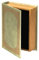 Vintiquewise Boîte de rangement vintage en forme de livre Vert antique