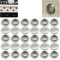 CTRICALVER 30Pcs Rejilla de ventilación de Acero Inoxidabl | de Malla Agujero Redondo Rejilla de Ventilación Ø29mm | para Gabinete, Guardarropa, Gabinete del Zapato, Gabinete Decorativo