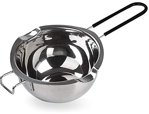 600ML Stainless Steel Double Boiler Pot with Heat Resistant Handle For Melting Chocolate, Butter,Candle and Soap Making