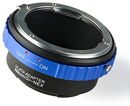 Objektivadapter Adapter Ring für Nikon G Objektiv auf Sony NEX E-Mount-Kamera Kompatibel mit Sony Alpha NEX 7 NEX 5 NEX 6 NEX 3N A3000 A5000 A6000 A6300 A6500, AI(G)-NEX Adapterring Blau