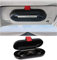 SeOSTO Brillenhalter für Auto Sonnenblende, Universal Auto Brillenhalter, Hartschalen Brillenrahmen-Schutzbox mit Schlitzen für Kreditkarten (schwarz)