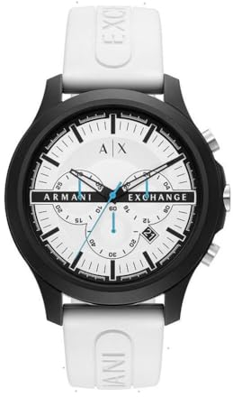 Armani Exchange Herren Quarz-Chronograph Uhr mit Armband HAMPTON AX2435