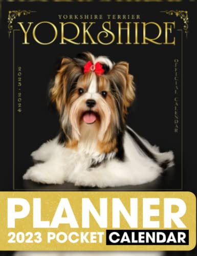 yorkshire terrier Pocket Planner: yorkshire terrier 2 year monthly planner 2023-2024 pocket size: Small Pocket Calendar Purse yorkshire terrier For Office Planner. 13