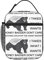 Lunch-Tasche mit Honig-Dachs-Aufdruck, isolierte Lunchbox, wiederverwendbare Lunch-Tasche für Büro, Picknick, Strand oder Reisen