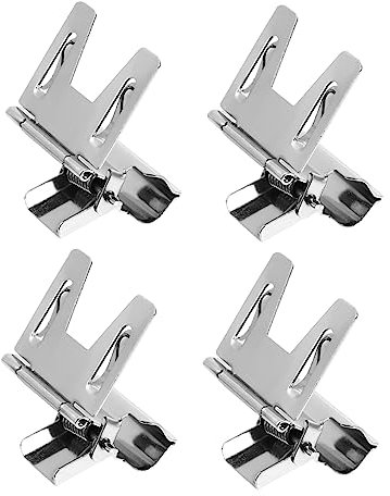 EXCEART 8 Stk Preisschild-clip Miniregale Klemmhalter Tischgestelle Kleiderbügelhalter Mini- Tischschilder Tischregal Gefrierschranketiketten Metall Lebensmittel Speisekarte Rotieren