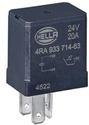 HELLA Relais, Arbeitsstrom - 24V - 4-polig - Schließer - 4RA 933 714-631
