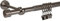 Bastone per tende estensibile 110-200cm, Bastone per tende in metallo, Lunghezza regolabile del bastone per tende, Bastoni per tende regolabili per soggiorno, 15 anelli con ganci in set, Nichel