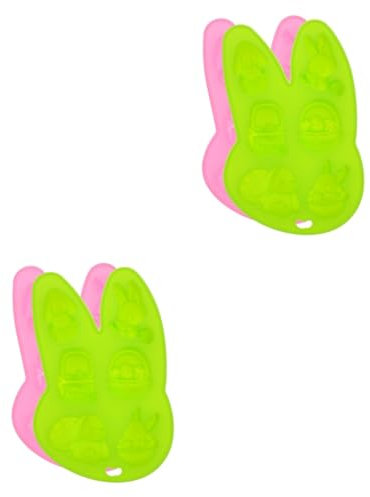 PRETYZOOM 4 Stück Hasenkopf Silikonform Pralinen zum Verschenken Silikonformen für Eiswürfel hasenbackformen hasen backform Backwerkzeug Backform aus Silikon Seife Schimmel Schokolade