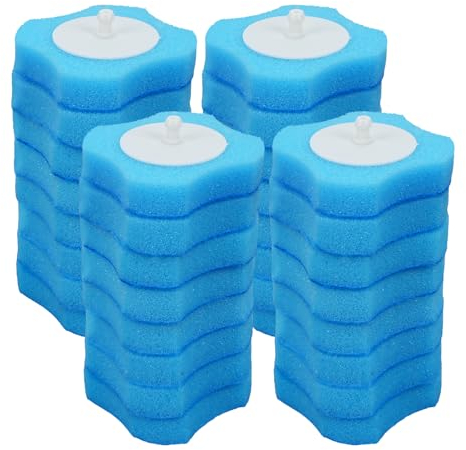 FOGAWA 32 Disposable Toilet Brush Refills - Toilet Wand Heads for Bathroom