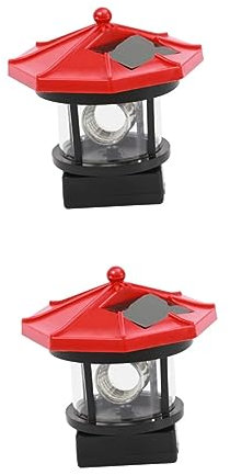 FUNOMOCYA 2St Landschaftslampe solar طاقه شمسيه outdoor leuchte sonnenenergie outdoor lampen außen dekorative Gartenleuchten Outdoor- draussen Praktisches LED-Beleuchtungswerkzeug rot