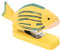 NUOBESTY Tierhefter Büro- und Schulbedarf Schulhefter Desktop-Hefter Kinder stationär Fisch Figur Tierische Papierklammer Tierischer Bürohelfer Tierornament aus Holz lustiger Hefter hölzern