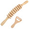 Trendecor 2 Stück Faszienrolle Holz, Massageroller Holz Faszienstab Rückenmassageroller Premium Körper Roller Faszienstab Oberschenkel für Muskelentspannung Beine Nacken