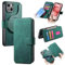 HYUKcase Wallet Case for iPhone 15 Plus,Luxury Leather Wallet,Detachable Magnetic Flip Folio Cover, Card Holder,Wallet Case,Magsafe Compatible, RFID Blocking for iPhone 15 Plus,Green