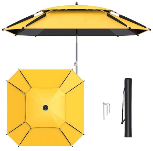 BVDHASDBT Parasol De Terrasse De Table De Marché en Plein Air, Parasol en Porte-à-Faux De Grand Patio, Parasol De Marché De Table, Manivelle Et Nervures Robustes for Jardin, Terrasse(2.0M/6.5FT)