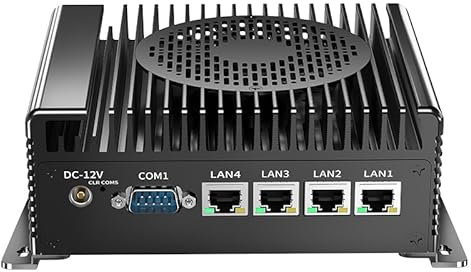 PC Industrial, Mini Computer with I3 N305 8C/8T(3.8GHz), Mini Desktop Computer with Fan, 4K UHD 2*HD Display/2.5G LAN/WiFi/EDP/USB3.0/Win 11,Auto Power On, 32GB RAM(DDR5) 1TB SSD(M.2 NVMe)