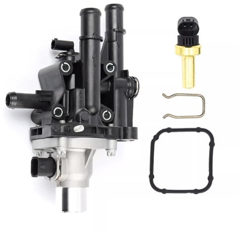 SHSMDM Car Coolant Thermostat Car Coolant Thermostat Housing, for Vauxhall, for Astra, for J Insignia, for Zafira