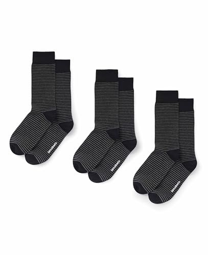 Men's Luxury Combed Cotton-Blend Dress Socks - Pack of 3