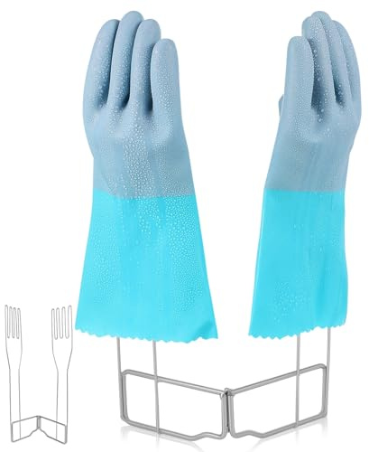 COLLBATH Folding Metal Glove Drying Rack Hanging Stand for Kitchen Sink and Countertop Sink Glove Rack and Mitten Drying Space-Saving