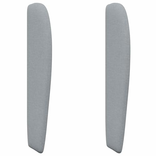 vidaXL Kopfteil Ohr Hellgrau 80 x 23 x 6 cm Stoff, Schlafzimmer Upgrade, moderner Kopfteil, strapazierfähiger Stoff, schaumgefüllte Unterstützung, stilvolles Deko-Element