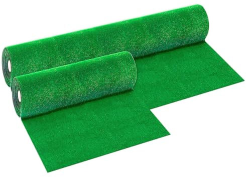 Herbe synthétique, hauteur 7 mm - dimensions disponibles : 1 m ou 2 m - gazon synthétique haute qualité - 100 % fabriqué en Italie 2x4 metri