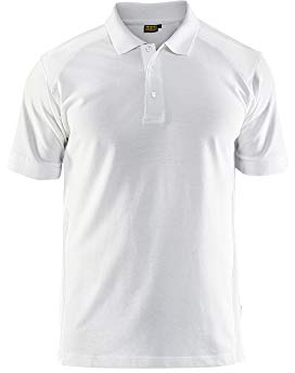 Polo Shirt - Herren - Klassisch, Preppy - Polohemd - Polo - Kurzarm - EU S, M, L, XL - Baumwolle - Polokragen - Gerippte Manschette - Einfarbig - Weiß