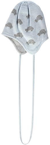 Döll Baby-Jungen Inka Bindemütze Strick Mütze, Blau (Ballad Blue 3004), 39 cm