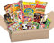 Japanese Wertvolle Partei Snack BOX beliebte set Dagashi Japan Luftschokolade Pocky mit Akiba König Aufkleber