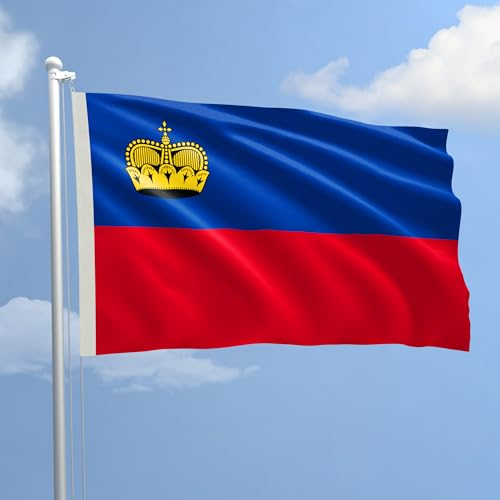 Flagge Liechtenstein in maritimer Stoff 70 x 100 – Dem Production