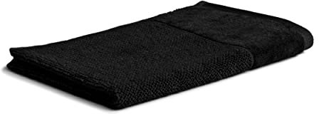möve Bamboo Luxe Gästetuch 30 x 50 cm aus 60% Baumwolle / 40% Viskose aus Bambus-Zellstoff, black