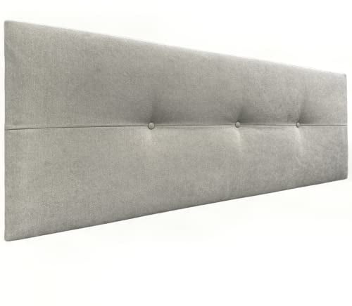 DHOME Kopfteil aus Kunstleder oder Stoff AQUALINE Pro Kopfteil Polsterkopfteil Luxusbett (Stoff Beige, 160cm (Betten 150/160))