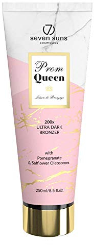 7 Suns Cosmetics Queen Ultra Dark Bronzer Golden Edition, Creme, Dunkel, gold, intensive Hydratation und Nährstoffversorgung, beruhigende und weiche Wirkung, mit antibakteriellen Eigenschaften
