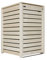 Mülltonnenverkleidung Holz 120L - 240L Natur mit Rückwand vormontiert Müllcontainer Mülltonnenschrank Mülltonne Mod.Hamburg (1 Tonne)