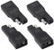 zdyCGTime SAE-zu-SAE-Polaritätsumkehradapter,Solarpanel-Netzteil SAE-Männlich auf Weiblich Adapter stecker,zum schnellen Trennen des Verlängerungskabels.(4Stück)