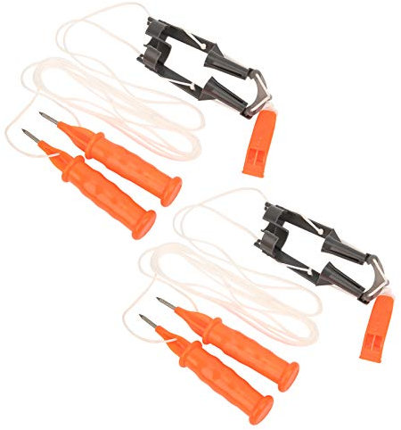 Naroote Ice Fishing Hammer, Lightweight Portable Sturdy Durable Ice Safety Picks, Ice Hammer Dual Handheld Hammer for Fishing Safety with