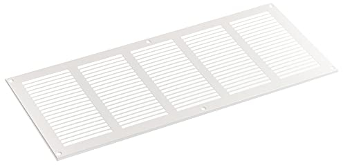 Steinberg14 Lüftungsgitter 500x200 mm - Weiß Metall Belüftungsgitter mit Insektenschutz - Abluftgitter für Wand und Decke - Lüftungsabdeckung für Innen und Außen - Insektenschutzgitter