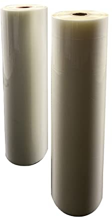 Lot de 2 rouleaux de film de plastification thermique transparent pour photos et affiches